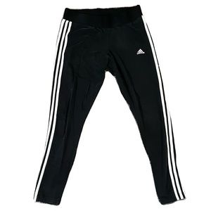 Adidas original black stripped leggings